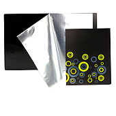 Папка пластиковая 40 прозрачных вкладышей А4 600 мкм Alingar карман на корешке, черная матовая, ALBC274 Папка пластиковая 40 прозрачных вкладышей А4 600 мкм Alingar карман на корешке, черная матовая, ALBC274