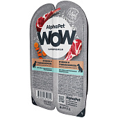  Влажный корм AlphaPet WOW Superpremium для собак 100г (210004) ягненок, морковь соус чувст.пищ. 