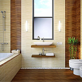  Кафель Bamboo бежевый верх 25х40/Golden Tile 