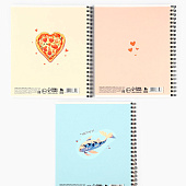 Тетрадь А5, 48 л на спирали 3 шт., внутренний блок №1 МИКС «Аниме котики» 10187359 Тетрадь А5, 48 л на спирали 3 шт., внутренний блок №1 МИКС «Аниме котики» 10187359