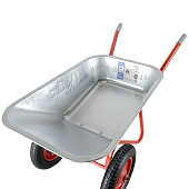 Тачка 2х-колесн. строительная 'Чибис' 110л/320кг усил (3.25-8 оц кузов 0,8 мм) 6418-1S Тачка 2х-колесн. строительная 'Чибис' 110л/320кг усил (3.25-8 оц кузов 0,8 мм) 6418-1S