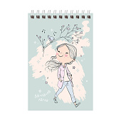  Блокнот А6 40л.BG на гребне клетка Отличный день в ассортименте 