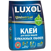  Клей обойный LUXOL универсал Стандарт для всех видов бумажных обоев 180 г 