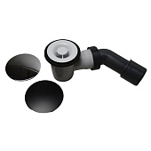  Сифон для душевого поддона WIRQUIN "Tourbillon" D50-40/50 черный матовый 2 крышки 30724776 