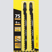 Полотна STAYER, T244D, по дереву, ДВП, ДСП, фигур. рез, T-хвост., шаг 4мм, 75мм (уп.2шт) Полотна STAYER, T244D, по дереву, ДВП, ДСП, фигур. рез, T-хвост., шаг 4мм, 75мм (уп.2шт)