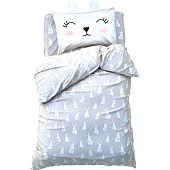 Комплект постельного белья Этель 1,5 сп Cute rabbit 100% хл, бязь 6480770 Комплект постельного белья Этель 1,5 сп Cute rabbit 100% хл, бязь 6480770