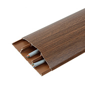  Наличник полукруглый с кабель-каналом 70х12х2200мм (20) Орех темный 293 /Идеал 