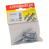 Дюбель для гипсокартона 8х28 с шур (6 шт) Дюбель для гипсокартона 8х28 с шур (6 шт)