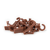 Зажим шторный на кольцо орех (20 шт) в упак. Зажим шторный на кольцо орех (20 шт) в упак.