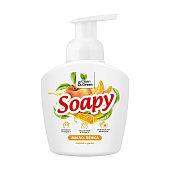  Жидкое мыло-пенка Soapy Персик и дыня пенный дозатор 400 мл. Clean&Green CG8234 