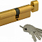  Цилиндр ключ/вертушка МЦ-ЛУВ-90 (латунь) (45-45) англ.кл. Нора-М 