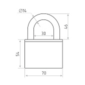 Замок навесной ВС 2-М1-01 ЧАЗ /24 