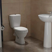 Унитаз-компакт Цоп к/в, сиденье, 1 кн, арматура Универсал Унитаз-компакт Цоп к/в, сиденье, 1 кн, арматура Универсал