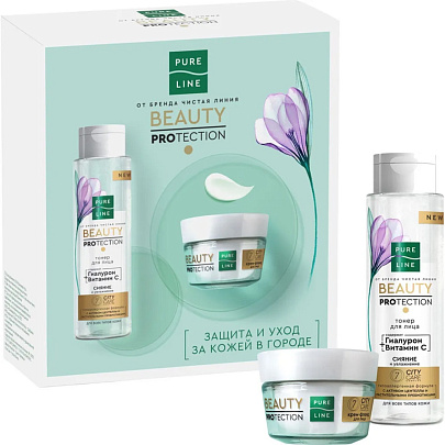 Подарочный набор Чистая Линия Beauty Protectio (110мл+45мл) 2023 Подарочный набор Чистая Линия Beauty Protectio (110мл+45мл) 2023