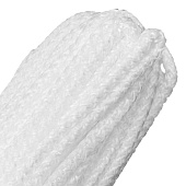  Шнур вязаный полипропиленовый с серд. белый, 6 мм, L20 м, Россия// Сибртех 