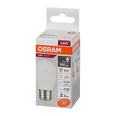 Лампа LED 10Вт Е27, шар, 3000К теплый OSRAM