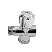 Кран вентильн 3-прох 1/2"х3/4"х1/2" ННВ