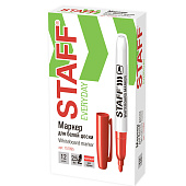  Маркер стираемый для белой доски STAFF EVERYDAY, WBM-093, красный, 2,5 мм, 151095 