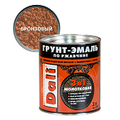 Молотковая ГРУНТ - ЭМАЛЬ по ржавчине "DALI" 2л - бронзовый Молотковая ГРУНТ - ЭМАЛЬ по ржавчине "DALI" 2л - бронзовый