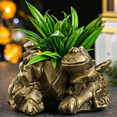 Фигурное кашпо "Дракон" старое золото, 10х11х7см 9683270 Фигурное кашпо "Дракон" старое золото, 10х11х7см 9683270