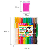 Пластилин супер лёгкий застывающий Brauberg Kids 600г, 60 шт, (36 цветов+2х12 базовых), 3 стека, 106311 Пластилин супер лёгкий застывающий Brauberg Kids 600г, 60 шт, (36 цветов+2х12 базовых), 3 стека, 106311