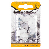 Зеркалодержатель пласт.с шур. прозрачный 8 шт Зеркалодержатель пласт.с шур. прозрачный 8 шт