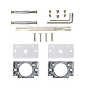 Ручка дверная Code Deco Fusion прямоугольник H-100162-A-NISM, суперматовый никель Ручка дверная Code Deco Fusion прямоугольник H-100162-A-NISM, суперматовый никель