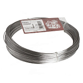 Проволока стальная 1,0мм, 50м, оцинкованная, термообработанная, Сибртех Проволока стальная 1,0мм, 50м, оцинкованная, термообработанная, Сибртех