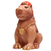 Копилка для денег «Капибара в кепке», гипс, коричневый, 22 см 10386309 Копилка для денег «Капибара в кепке», гипс, коричневый, 22 см 10386309