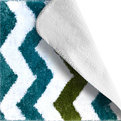  Ковер Зигзаг микрофибра 50х80см зеленый /103361 Delphinium 