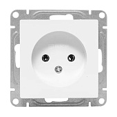  Розетка встраиваемая без заземления, цвет белый,  EKF Эпика 
