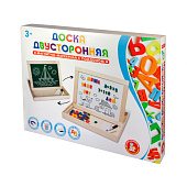 Доска двухсторонняя магнитно-маркерная с поддоном (рус.алф., цифры, знаки) Доска двухсторонняя магнитно-маркерная с поддоном (рус.алф., цифры, знаки)