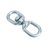  Вертлюг петля-петля 6мм, 1шт, цинк 