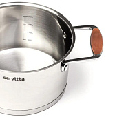 Кастрюля с крышкой Servitta 2,3 л Quadro Sr0115 Кастрюля с крышкой Servitta 2,3 л Quadro Sr0115