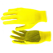  Перчатки нейлоновые с ПВХ, р.8 L, 13класс, цвет лимон 