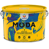 Краска моющаяся износостойкая для стен и потолков Eskaro MODA 7 9л Краска моющаяся износостойкая для стен и потолков Eskaro MODA 7 9л