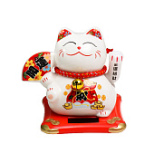 Маятник Манэки-нэко со свитком, 11х10х9,5 см, керамика, 5465388 Маятник Манэки-нэко со свитком, 11х10х9,5 см, керамика, 5465388