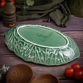 Блюдо овальное 28,3х19,8 см Cabbage Сasa di Fortuna керамика CDF CB09 Блюдо овальное 28,3х19,8 см Cabbage Сasa di Fortuna керамика CDF CB09