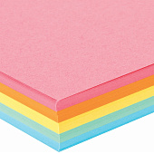  Бумага цветная BRAUBERG, А4, 80г/м, 100 л, (5цв.х20л) 