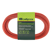 Трос металлополимерный красный 3мм 20м.п.,Сибртех ПР-3.0 Трос металлополимерный красный 3мм 20м.п.,Сибртех ПР-3.0