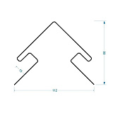 Внешний угол Docke LUX (Кедр), 3м Внешний угол Docke LUX (Кедр), 3м
