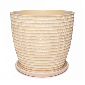 Горшок Плиссе №7. 13л, шампань бутон Горшок Плиссе №7. 13л, шампань бутон