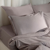 Наволочка SL Home "Деним" 70х70+2 см, цв.серый, 100% жатый хлопок 10245469