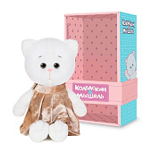 Мягкая игрушка Колбаскин&Мышель, Мышель в Бежевом Бархатном Платье, 20 см, в Коробке