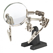 Зажим для пайки "Третья рука" с лупой/Sparta Зажим для пайки "Третья рука" с лупой/Sparta