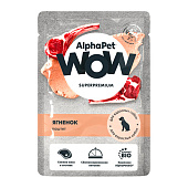 Влажный корм AlphaPet WOW Superpremium для собак 85г ягненок паштет 215013