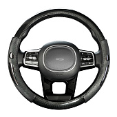 Оплетка экокожа M (37-39 см) SKYWAY Mix Glamour-8 Черная