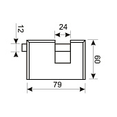  Замок навесной ВС 2-3-01С d12мм АЛЛЮР 