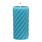  Свеча-цилиндр ароматическая витая Черника, 7,5х15 см, 9667634 