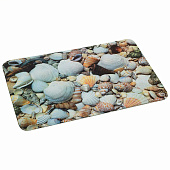  Коврик для ванной 50х80 Mat-Shell Ракушка микрофибра 000481 Рыжий кот 